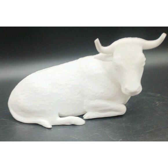 Lenox The Nativity Bull White Bisque Bone China Damages - Picture 1 of 9
